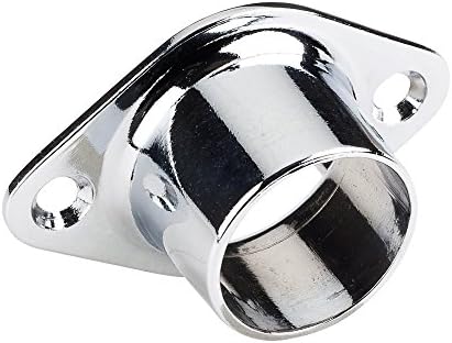 Box of 12 (Twelve) - Metal Heavy Duty Open &amp; Closed - For 1" Closet Rod Closet Brackets - Polished Chrome