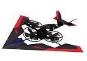 Alien Jump Jet in Black/Red