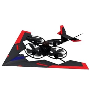 Alien Jump Jet in Black Red by 