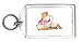 Keychain with writing, man, human, body, individuals, individual, persons, cat, humans, people, pet, person, desk