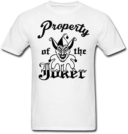 Property Of The Joker,Cotton Printed T-Shirts Birthday Gift for Him for Her XXL