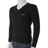 Tommy Hilfiger Women's Cable Knit V-Neck Sweater (Closeout Item)