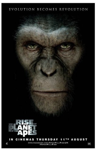 Rise of the Planet of the Apes Poster - Promo Flyer 2011 Movie - 11 X 17 James Franco Face