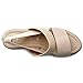 Ollio Women's Shoe Strappy High Heel Wedge Platform Sandal