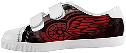 Velcro Fashion Kid's Canvas Shoes Detroit Red Wings for Boy 3M US
