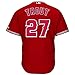 Mike Trout Los Angeles Angels of Anaheim #27 MLB Women's Cool Base Alternate Jersey Red