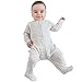 Woolino Baby Footie Pajama Sleeper, Tagless Neck, 100% Superfine Merino Wool, 6-12 Months, Dream