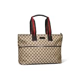 GUCCI（グッチ） マザーズバッグ GGベージュ×ブラウン 【並行輸入品】