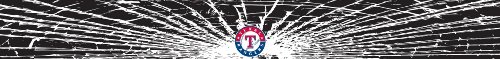 Texas Rangers Shattered Auto Visor Decal
