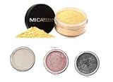Micabeauty Mineral Makeup Foundation Mf3 Toffee + Pick your 3 Eye Shimmers