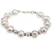 EXP Handmade White Pearl & Silver Bracelet