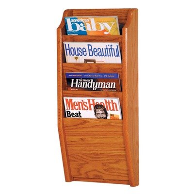 See Wooden Mallet MR24-4MO Magazine Rack