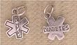 Diabetes Medical ID Charm