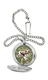 American Kennel Club Men's D1613 Cavalier King Charles Spaniel Pocket Watch with Chain