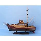Jaws - Orca 20 Model Fishing Boat - Already Built Not a Kit - Wooden Scale Fishing Boat Replica Fishing Ship Model Nautical Home Beach Wall Décor or Gift - Sold Fully Assembled