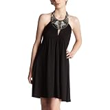 My Michelle Junior's Bubble Dress With Jewel Necklace,Black,Small