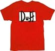 The Simpsons Duff Beer Red T-shirt