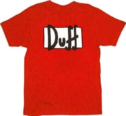 The Simpsons Duff Beer Red T-shirt