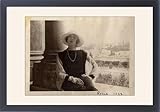 IMAGE OF Framed Prints of Stylish woman black and white from Mary Evans