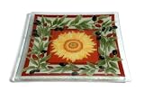Peggy Karr 10-Inch Glass Tuscany Square Plate