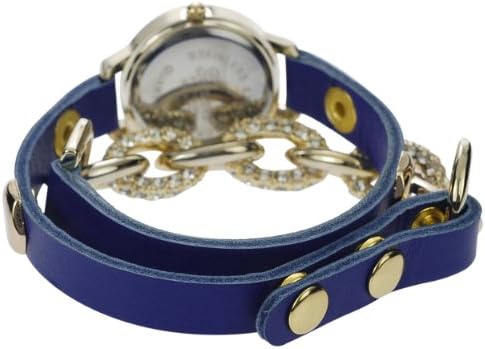 GP by Brinley Co. Womens Green Faux Leather Band Wrap Watch