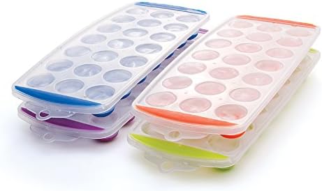 Kitchen Additions Round Push Out Flexible Bottom Ice Cube Tray
