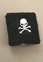 "Boys Black knitted towelling wristband with various motif - 4 designs, pack ...