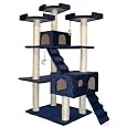 GoPetClub Cat Tree Condo Scratcher Post Pet Bed Furniture F2040-Blue