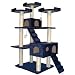 GoPetClub Cat Tree Condo Scratcher Post Pet Bed Furniture F2040-Blue
