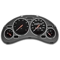 Tachodekorset Chrom f�r Opel Corsa B (1993 - 2000), Modell mit DZM und Abschr�gung