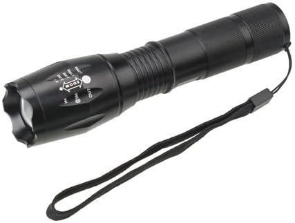 UltraOK CREE XM-L T6 LED Zoomable Adjustable Focus 5-Modes Aluminum alloy Flashlight Torch skid-proof