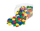 Learning Resources LER0203 Learning Resources Color Tiles, Teaching Guide, 400 1 Plastic Tiles, Ages 5-7