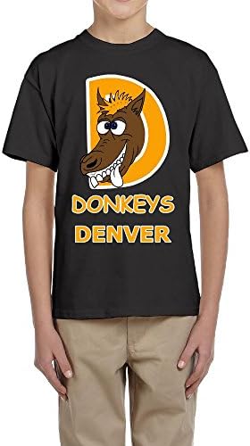 NJ Apparel Cartoon Donkey Junior Adolescent Tee Black L