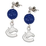 NHL Vancouver Canucks LogoArt Ovation Earrings