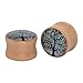 Longbeauty 4 Pair Vintage Handmade Organic Wood Double Flared Saddle Tunnel Ear Plugs Expander Gauges 14MM