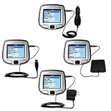 Road Warrior Kit for the Garmin StreetPilot i5 includes a Car & Wall Charger AND USB cable AND Battery Extender - Gomadic Brand w/ TipExchange Technology