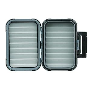 Flambeau Tackle Ripple Foam Blue Ribbon Fly Box (Grey, 5×3.75×1.65-Inch)