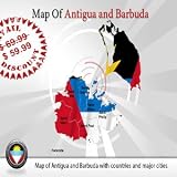 Editable Antigua And Barbuda Map  Antigua And Barbuda Powerpoint Template