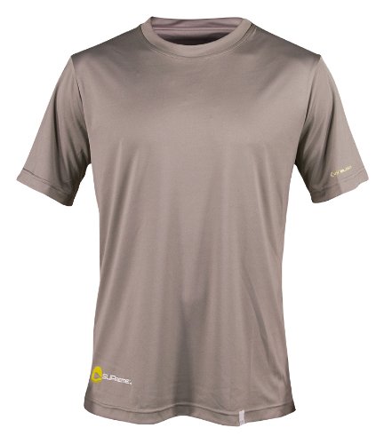 SUPreme Men's UV Shield - Short Sleeve Rash Guard Top - Standup Paddleboarding, Swimming, & Water Sports