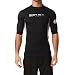 Rip Curl Fanning Kurzärmeliger Rashguard - Schwarz/Silber