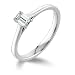9ct White Gold AMR304371 Ladies 0.50ct Diamond 5 Stone Look Ring