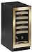 15 Wine Captain Cooler with Maple-Trim Vinyl Coated Black Wine Racks & 24-Bottle Capacity: Accepts Custom Wood Overlay Frame
