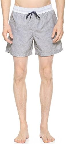 Venroy Men's Marl Print Trunks, Dark Grey Marl, X-Large