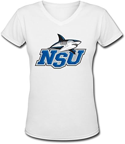 Jianchang Lady T Shirts New V-Neck Nova Southeastern University