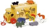 STECKSPIEL Puzzle HOLZ Motorik Spielzeug Zoowagen 7223 - 