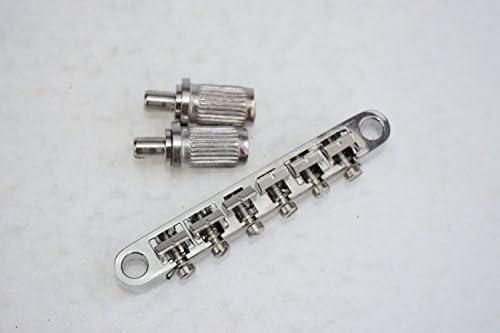 1set ABR-1 Style Tune-o-matic Bridge &amp; Tailpiece Silver for Gibson Les Paul Gear Replacement