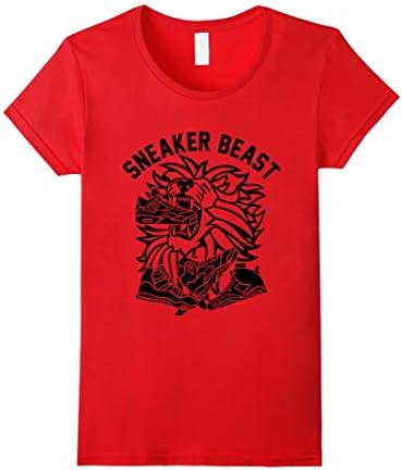 Women's Sneaker Beast T-shirt To Match Retro Air Jordans 1 6 5 11 12 Small Red