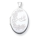Delicate Sterling Silver Love Birds Locket
