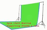 ePhoto 10X20 Chromakey Video Green Screen Kit