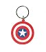 Search : Captain America - Marvel Rubber Keychain / Key Ring (Shield) (Size: Approx. 2.5" in diameter)